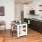 Kitchen and study space in studio apartment 